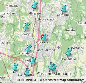 Mappa Via Roma, 21040 Oggiona Con Santo Stefano VA, Italia (2.55364)