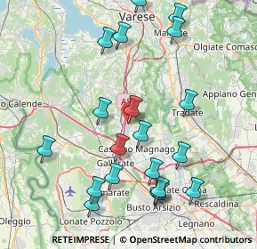Mappa Via Roma, 21040 Oggiona Con Santo Stefano VA, Italia (8.716)