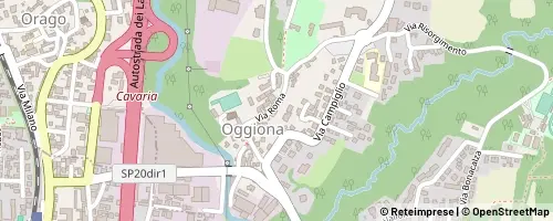 Mappa Oggiona con Santo Stefano