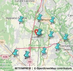 Mappa Via Monte Bisbino, 22074 Lomazzo CO, Italia (4.00417)