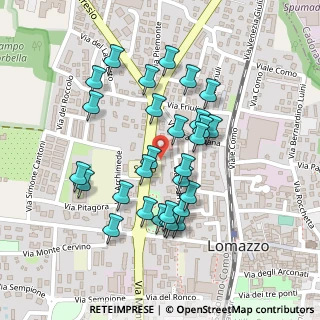 Mappa Via Monte Bisbino, 22074 Lomazzo CO, Italia (0.2069)