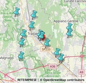 Mappa Abbiate Guazzone, 21049 Tradate VA, Italia (3.47857)