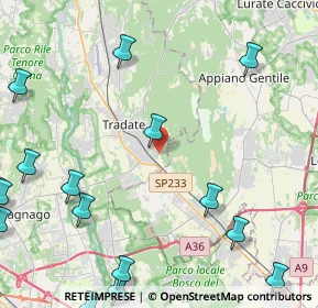 Mappa Abbiate Guazzone, 21049 Tradate VA, Italia (6.9185)