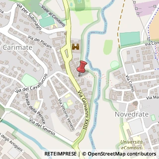 Mappa Via Bernardo Lietti, 7, 22060 Carimate, Como (Lombardia)