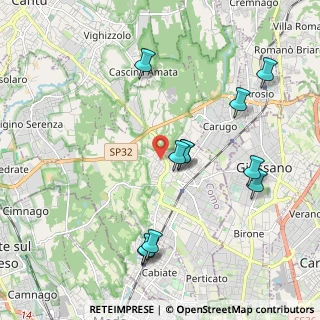 Mappa Via Maddalena Umberto, 22066 Mariano Comense CO, Italia (2.08818)