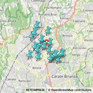 Mappa Via Ambrogio Viganò, 20833 Giussano MB, Italia (1.288)