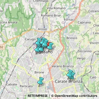Mappa Via Ambrogio Viganò, 20833 Giussano MB, Italia (1.43545)