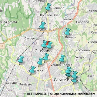 Mappa Via Ambrogio Viganò, 20833 Giussano MB, Italia (2.25643)