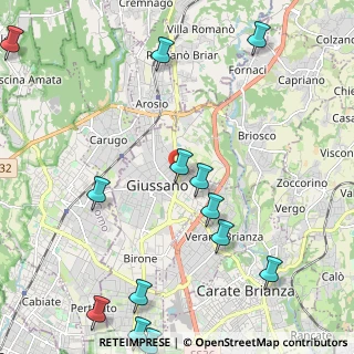 Mappa Via Ambrogio Viganò, 20833 Giussano MB, Italia (2.89615)