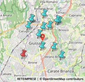 Mappa Via Ambrogio Viganò, 20833 Giussano MB, Italia (1.61692)
