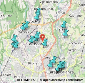 Mappa Via Ambrogio Viganò, 20833 Giussano MB, Italia (2.195)