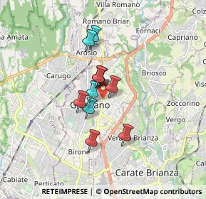 Mappa Via Ambrogio Viganò, 20833 Giussano MB, Italia (1.10818)