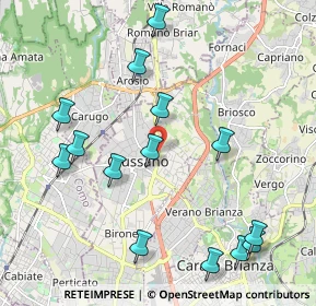Mappa Via Ambrogio Viganò, 20833 Giussano MB, Italia (2.30071)