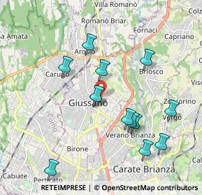 Mappa Via Ambrogio Viganò, 20833 Giussano MB, Italia (1.88692)