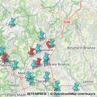 Mappa Via Ambrogio Viganò, 20833 Giussano MB, Italia (5.8665)