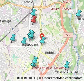 Mappa Via Ambrogio Viganò, 20833 Giussano MB, Italia (1.045)