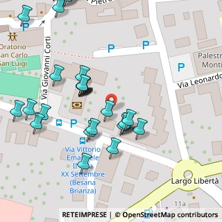 Mappa Via Vittorio Emanuele, 20842 Besana In Brianza MB, Italia (0.04828)