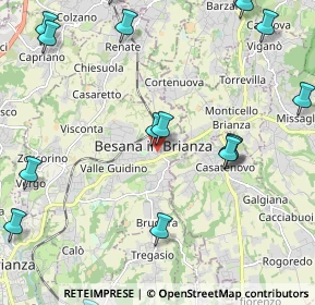 Mappa Via Vittorio Emanuele, 20842 Besana In Brianza MB, Italia (3.1015)
