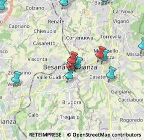 Mappa Via Vittorio Emanuele, 20842 Besana In Brianza MB, Italia (2.395)