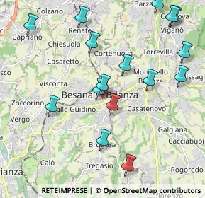 Mappa Via Vittorio Emanuele, 20842 Besana In Brianza MB, Italia (2.28688)