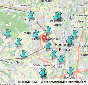 Mappa Via Beato Barrè Nicola, 24036 Ponte San Pietro BG, Italia (2.323)