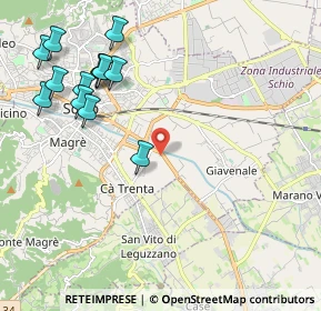 Mappa Ponte d Oro, 36015 Schio VI, Italia (2.43385)