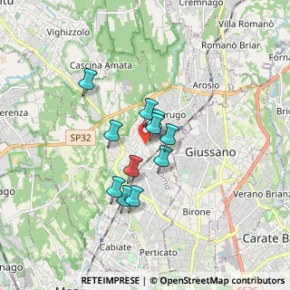 Mappa Via IV Novembre, 22066 Mariano Comense CO, Italia (1.22)