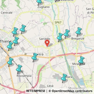 Mappa Via Tiepolo, 36030 Sarcedo VI, Italia (3.03643)