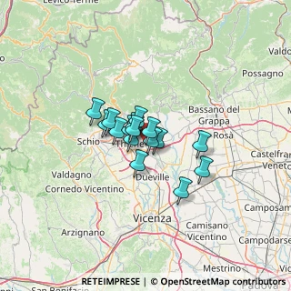 Mappa Via Tiepolo, 36030 Sarcedo VI, Italia (7.4375)