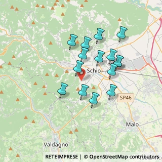Mappa Via Calbarine, 36015 Schio VI, Italia (3.122)
