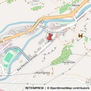 Mappa Via Pierino Chanoux, 33, 11018 Villeneuve, Aosta (Valle d'Aosta)