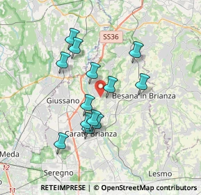 Mappa Via Col di Lana, 20836 Briosco MB, Italia (3.04154)