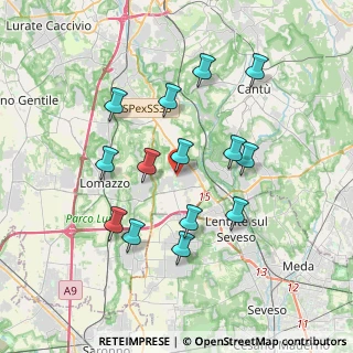 Mappa Via Giovanni da Cermenate, 22072 Cermenate CO, Italia (3.44357)