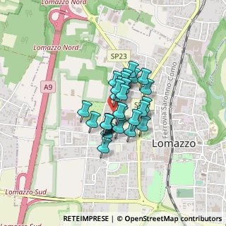 Mappa Via Terragni, 22074 Lomazzo CO, Italia (0.22069)