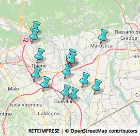 Mappa Via Luigi Pirandello, 36042 Breganze VI, Italia (6.54846)