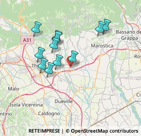 Mappa Via Luigi Pirandello, 36042 Breganze VI, Italia (6.37273)