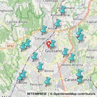 Mappa Via Fabio Filzi, 20833 Giussano MB, Italia (2.53765)