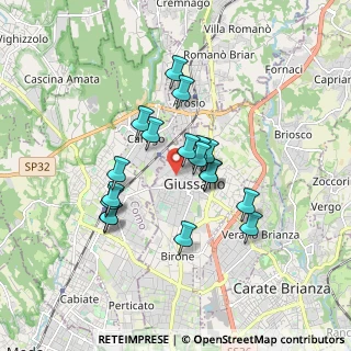 Mappa Via Fabio Filzi, 20833 Giussano MB, Italia (1.41944)