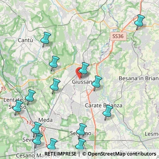 Mappa Via Fabio Filzi, 20833 Giussano MB, Italia (6.03533)