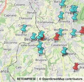 Mappa Via Leonardo Da Vinci, 20842 Besana In Brianza MB, Italia (2.4035)