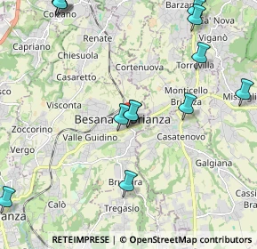 Mappa Via Leonardo Da Vinci, 20842 Besana In Brianza MB, Italia (2.71571)