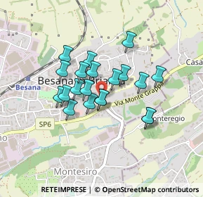 Mappa Via Leonardo Da Vinci, 20842 Besana In Brianza MB, Italia (0.322)