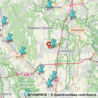 Mappa 22070 Fenegrò CO, Italia (6.44545)