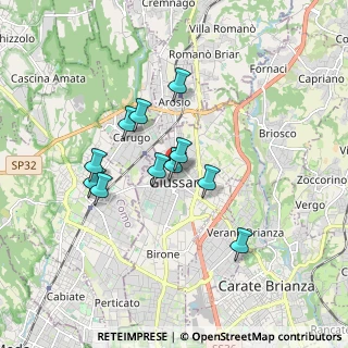 Mappa Via Silvio Pellico, 20833 Giussano MB, Italia (1.40818)