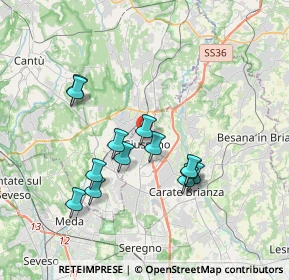 Mappa Via Silvio Pellico, 20833 Giussano MB, Italia (3.29692)