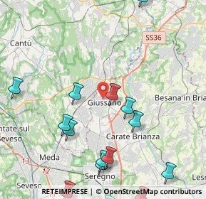 Mappa Via Silvio Pellico, 20833 Giussano MB, Italia (5.42733)