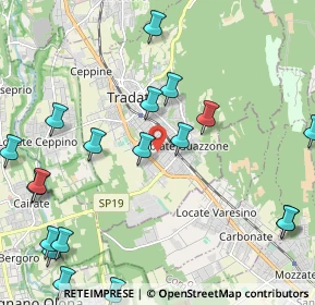 Mappa Via Gorizia, 21049 Tradate VA, Italia (2.8465)