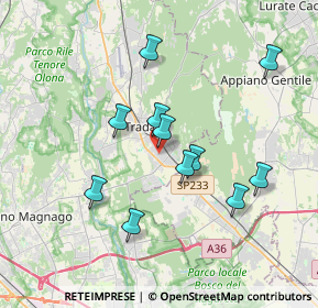 Mappa Via Gorizia, 21049 Tradate VA, Italia (3.29091)