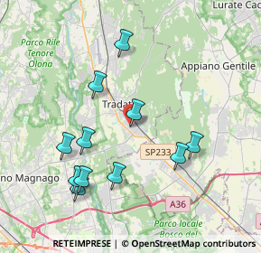 Mappa Via Gorizia, 21049 Tradate VA, Italia (3.86818)