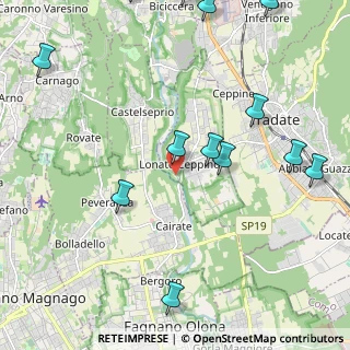 Mappa Via Molino Lepori, 21050 Lonate Ceppino VA, Italia (2.78538)